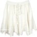 Snow White Lace-up Mini Skirt