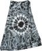 Black Gray Chakra Gypsy Wrap Around Short Hippie Skirt