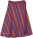 The Matrix Plus Size Cotton Woven Wrap Around Knee Skirt