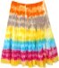 Color Carnival Tie Dye Tiered Cotton Short Skirt