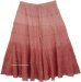 Brandy Rose Ombre Short Skirt with Tiers