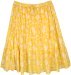 Tuscan Sun Floral Printed Tiered Short Skirt