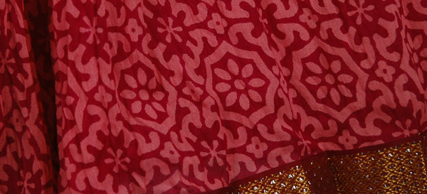 Red Fashion Print Short Skirt