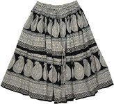 Black White Everyday Fashion Skirt