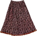 Jon Merlot Boho Crinkled Ladies Short Skirt