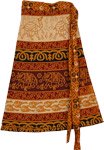 Tenn Animal Wrap Short Skirt