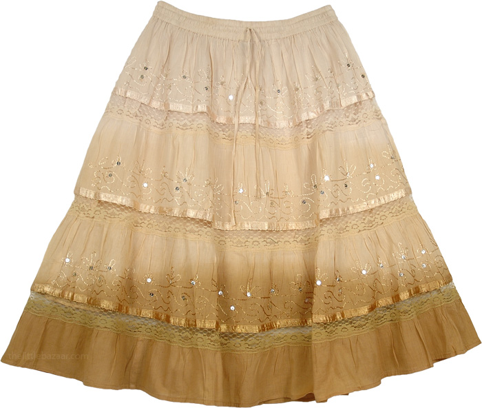 Cameo Cape Ombre Cotton Skirt