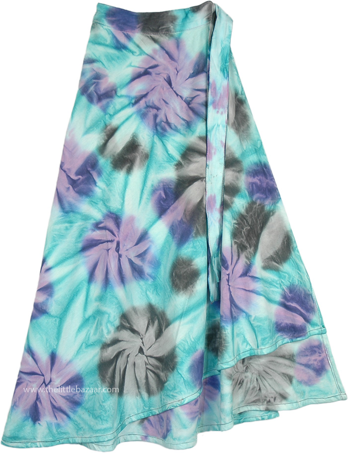 Bay Wave Wrap Around Petite Maxi Skirt