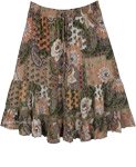 Wild Things Safari Swirl Boho Midi Skirt
