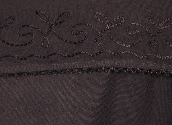 Night Rider Medieval Goth Handkerchief Hem Double Layered Skirt