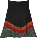 Wild Fire Tie Dye Bottom Yoga Waist Short Skirt