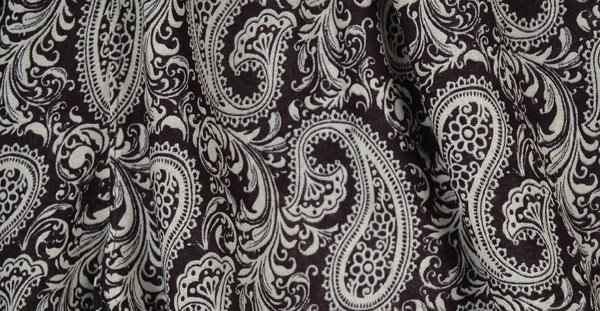 Monochromatic Paisley Printed Summer Shorts