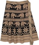 Elephant Parade Plus Short Cotton Wrap Around Skirt