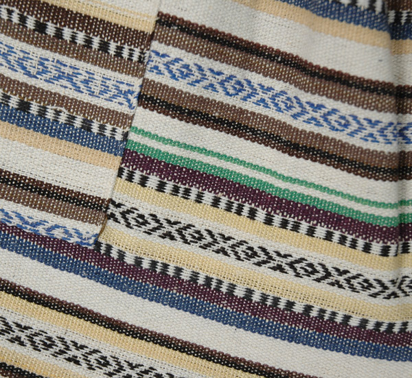 Hippie Stripes Gheri Cotton Shorts with Pockets