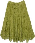 Green Hornet Crochet Pattern Mid Length Skirt