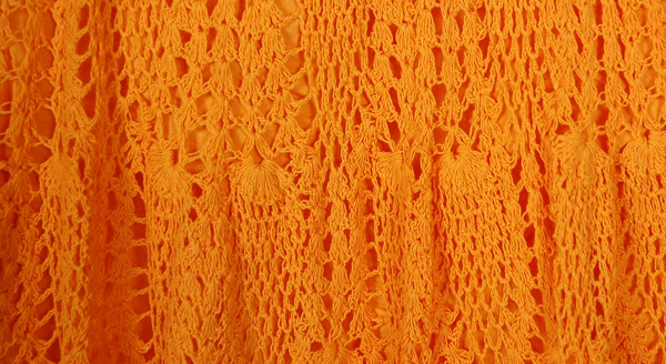 Tangerine Siesta Handmade Crochet Knit Short Skirt | Short-Skirts ...