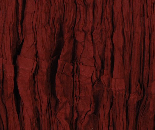 Raspberry Choco Cotton Midi Skirt