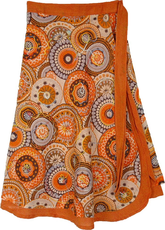 Dream Of Mandala Double Layered Wrap Skirt