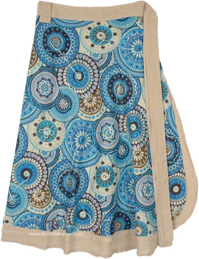 Horizon Dust Twin Layer Boho Wrap Skirt