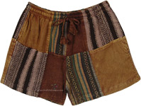 Solar Junkie Patchwork Boho Shorts