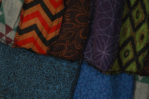 Ashen Hippie Boho Patchwork Cotton Shorts