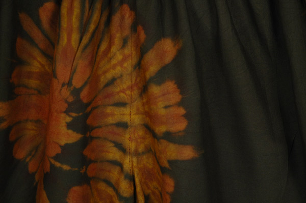 Forest Fire Tie-Dye Side-Tie Summer Shorts