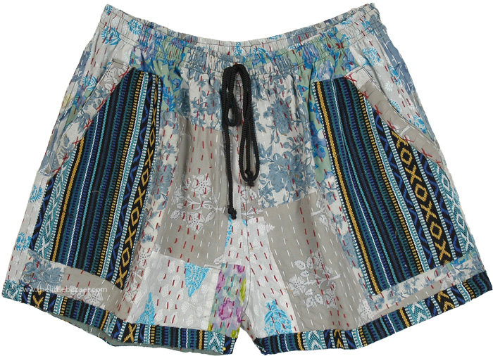 Artisan Skies Handicraft Kantha Shorts