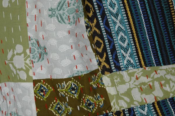 Sage Dreams Kantha Patchwork Summer Shorts