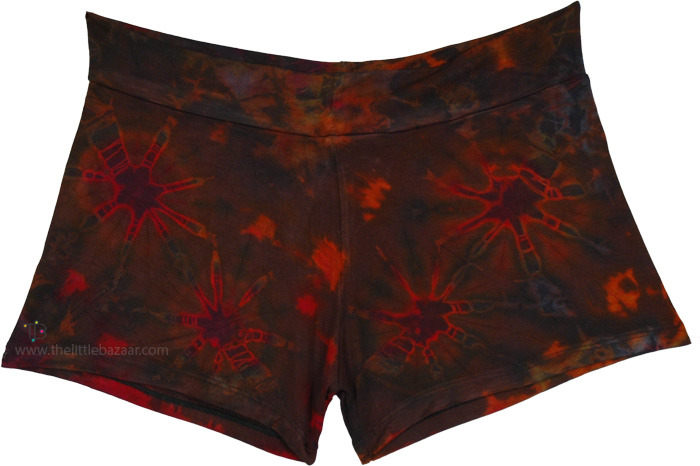 Burgundy Sunburst Soft Stretchable Shorties