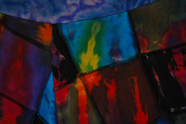 Electric Tie Dye Patches Soft Stretchy Shorts