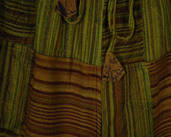 Earthy Drift Cotton Patchwork Long Shorts