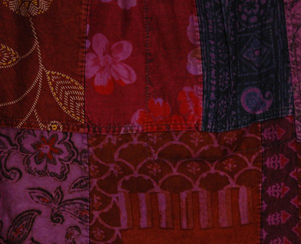 Mystic Plum Cotton Mid Length Boho Shorts