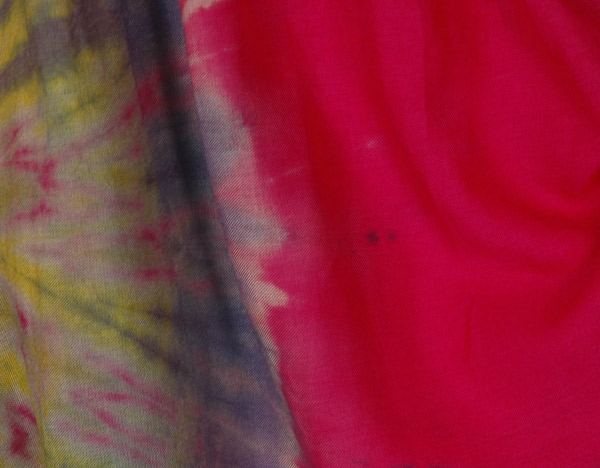 Playful Swirly Pink Tie Dye Side-Tie Shorts