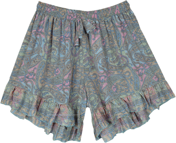 Unique Frilled Soft Sari Frilled Shorts