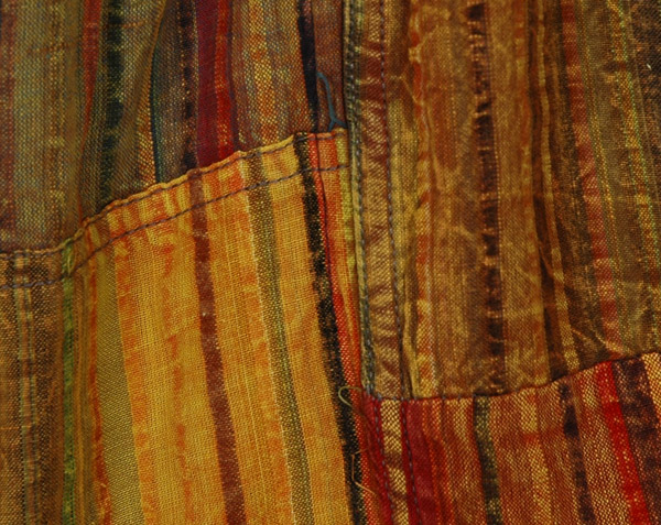 Flame Orange Stripes Hippie Cotton Shorts