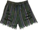 Tropical Fruits Frilled Bohemian Shorts