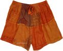 Metamorphic Brown Stripes Unisex Cotton Shorts