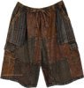 Boho Earth Patch Cargo Bermuda Unisex Shorts