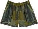 Lush Woodlands Patchwork Cotton Shorts