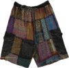Kaleidoscope Boho Patchwork Cargo Adventure Shorts