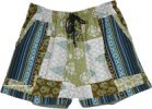 Sage Dreams Kantha Patchwork Summer Shorts