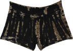 Eclipse Tie Dye Black Soft Stretchy Shorts