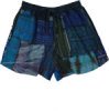 Ocean Tie-Dye Boho Patchwork Drawstring Shorts
