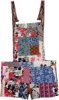 Violet Dreams Mixed Prints Patchwork Girls Rayon Shorts