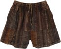 Metamorphic Brown Stripes Unisex Cotton Shorts