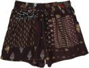Luxury Black Patchwork Party Shorts For Girls