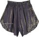 Gravel Gray Tie Dye Summer Vibes Boho Shorts