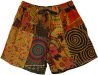 Bright Day Patchwork Cotton Shorts with Pockets