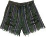 Tropical Fruits Frilled Bohemian Shorts