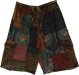 Down To Earth Patchwork Cargo Relaxed Shorts